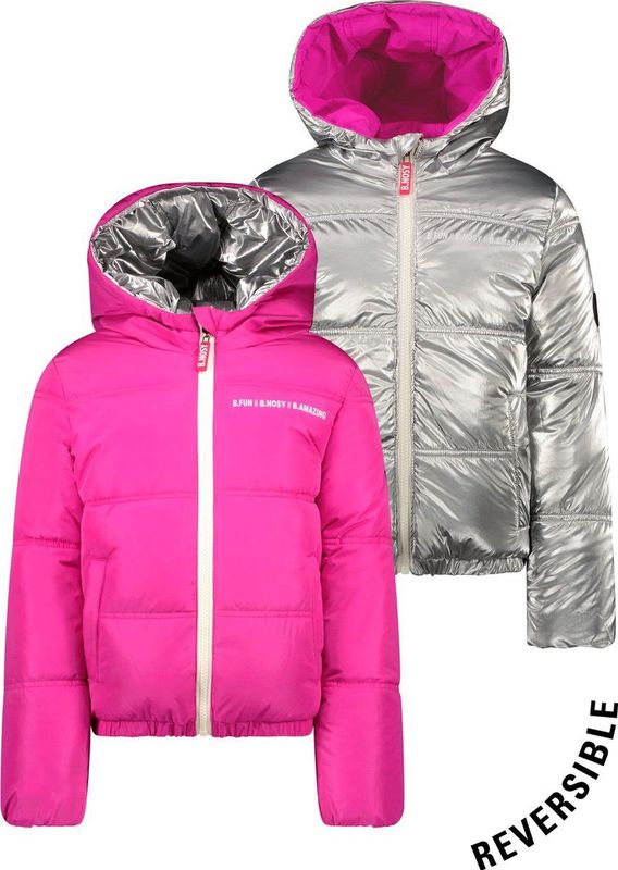 Jacky - Winterjas - Roze/Zilver - Gerecycled Polyester