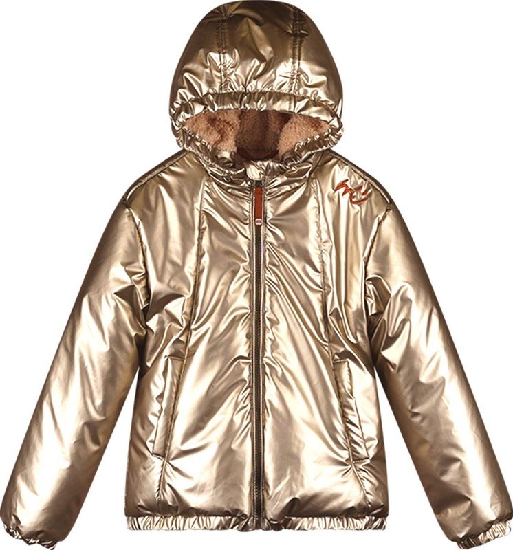 Moodstreet - Winterjas - Goud - Gevoerd met Teddy Stof - Voor Meisjes