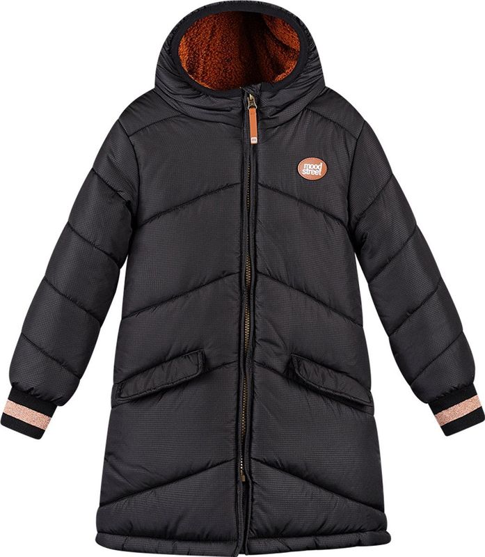 Moodstreet meisjes parka - Zwart