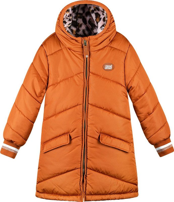 Moodstreet - Parka - Roest - Gevoerd met Teddy Stof - Voor Meisjes
