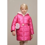 Le Chic - BIRDO C407-5202 - Lange Winterjas - Roze - Gerecycled Materiaal
