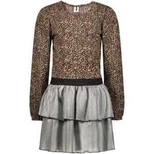 B.Nosy - Daisy - Jurk - Kleurrijk - Gerecycled Polyester - Metallic Rok
