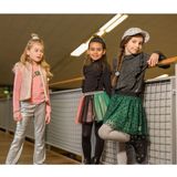 B.Nosy - Y409-5730 - Rok - Groen - Tule met Flock Hartjes