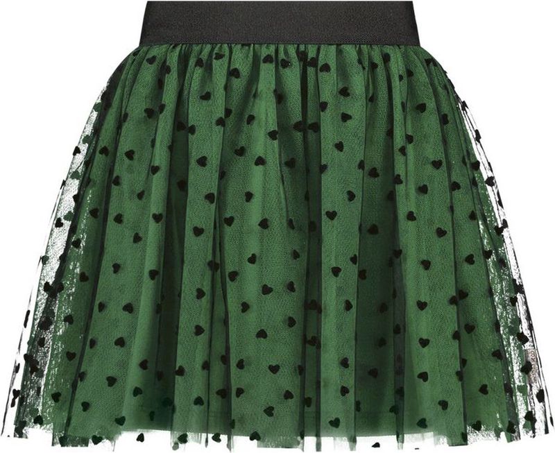B.Nosy - Y409-5730 - Rok - Groen - Tule met Flock Hartjes