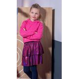 B. Nosy - Y408-5741 - Meisjes Rok - Roze - Plissé Stof - Elastische Tailleband Navy