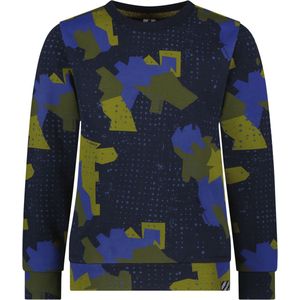 B.Nosy - Y408-6323 - Jongens Trui - Blauw en Groen - Sweater