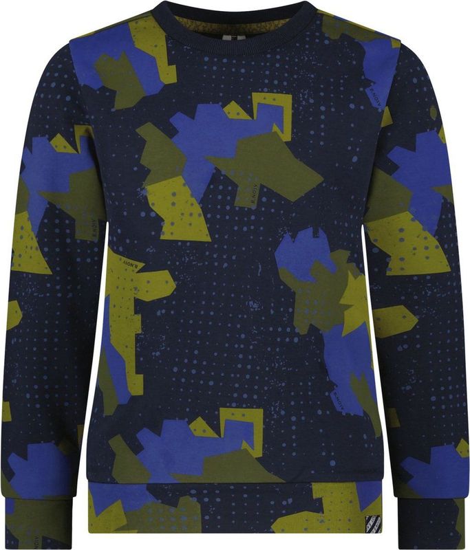 B.Nosy - Y408-6323 - Jongens Trui - Blauw en Groen - Sweater