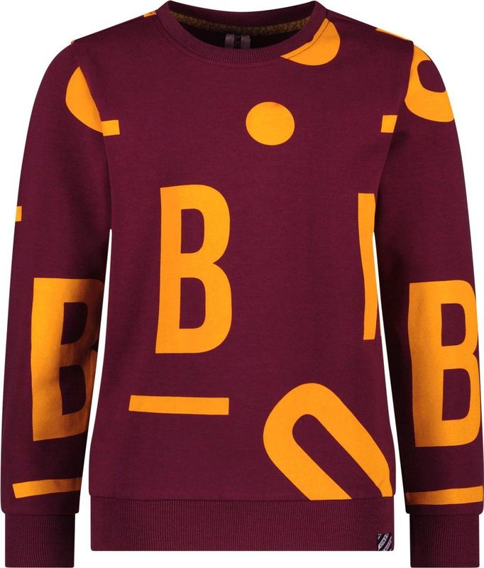 B.NOSY jongens sweater - Wijn rood