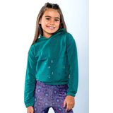B.Nosy Meisjes sweater - Stella - Storm groen