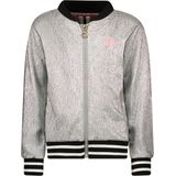 B.Nosy - Chloé - Jasje - Metallic Zilver - Roze Artwork - Ribafwerking