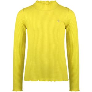 Like Flo Meisjes basic col shirt - Eef - Lemon geel