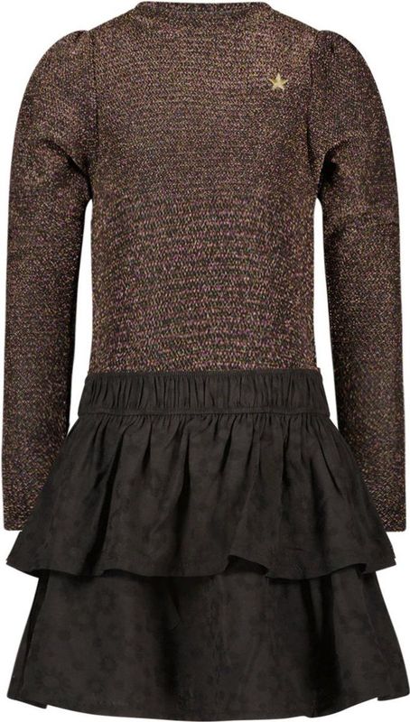 Like Flo - F409-5824 - Meisjes Jurk - Multi Colour - Jerseyjurken