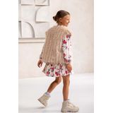 Like Flo - Gilet - Taupe - Meisjes