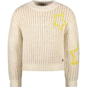 Like FLO Donya Knitted Sweater Truien & Vesten Meisjes - Sweater - Hoodie - Vest- Beige
