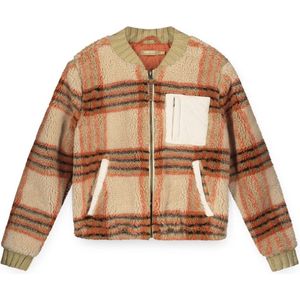 Like Flo - Teddy Jacket - Check Patroon - Korte Fit - Met Zakken