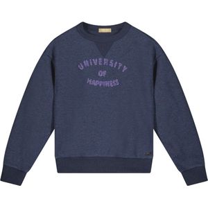 Like Flo Meisjes sweater - Demi - Indigo blauw melee