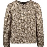 Like Flo - Charlene - Blouse - Luipaard AOP - Puf Mouwen