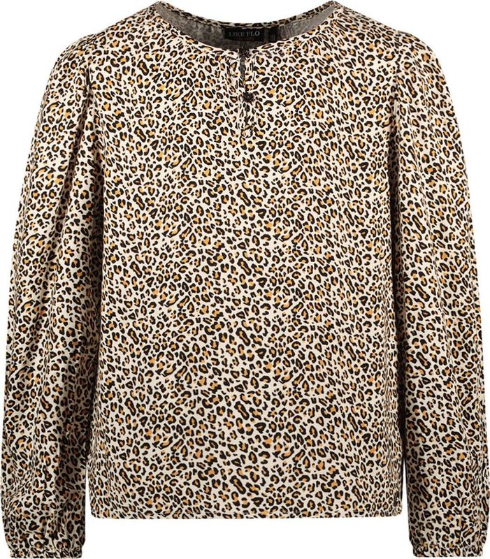Like Flo - Blouse - Bruin - Voor Meisjes