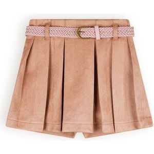 NoNo - Sella - Plooirok - Taupe - Suede - Met Riem