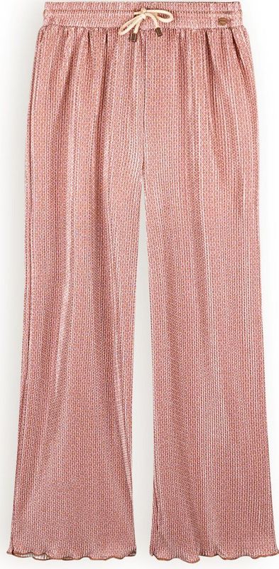 Palazzo Broek - Shiny Geprint - Jersey - Zwart