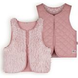 NoNo - Reversible Gilet - Oud Rose - Voor Meisjes