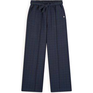 Meisjes palazzo broek geruit - Sayla - Navy blauw