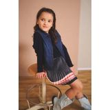 NoNo - Jurk - Marine - Voor Meisjes - Maat 122-128