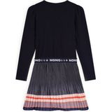 NoNo - Jurk - Marine - Voor Meisjes - Maat 122-128