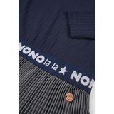 NoNo - Jurk - Marine - Voor Meisjes - Maat 122-128