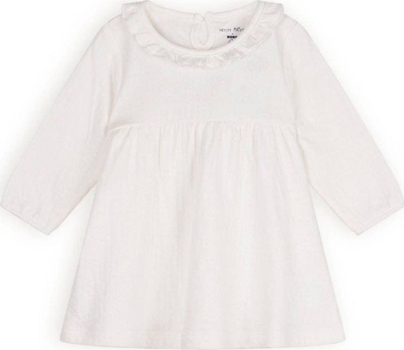 Petite Maison - Jurk - Katoen - Met Knoopsluiting - Lange Mouwen - Ronde Hals