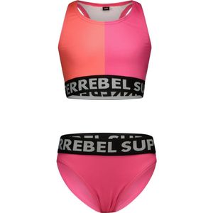 SuperRebel R501-5003 Meisjes tanktop bikini-Duo pink-Maat 10-140