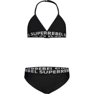 SuperRebel - Triangelbikini - Zwart - Polyester