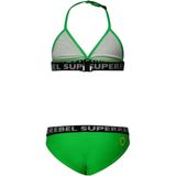 SuperRebel - Meisjesbikini - Blauw - Polyester