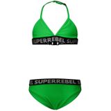 SuperRebel - Meisjesbikini - Blauw - Polyester