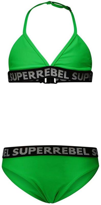 SuperRebel - Meisjesbikini - Blauw - Polyester