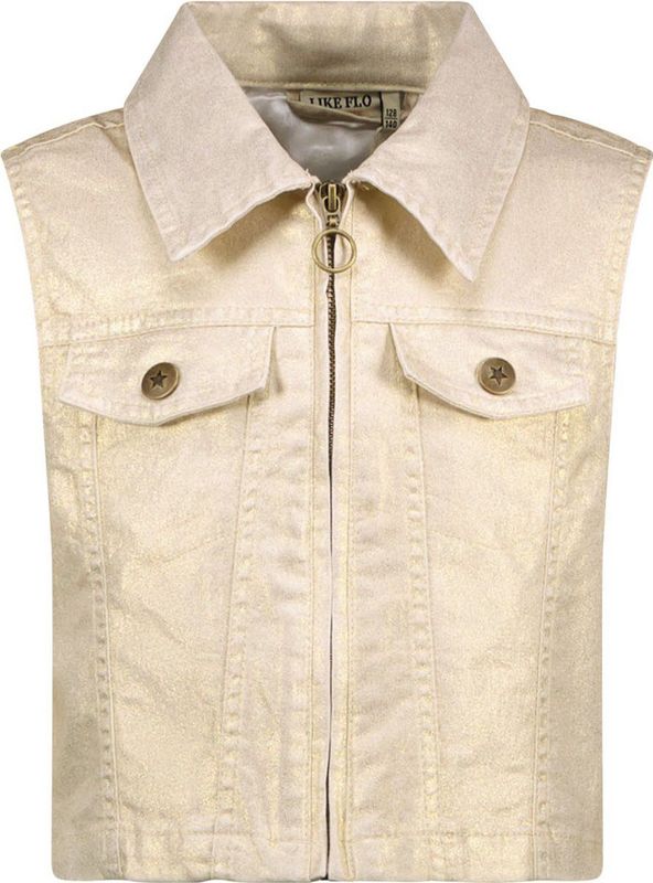 Like Flo meisjes gilet - Goud