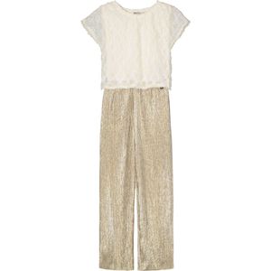 Like Flo meisjes jumpsuit - Ecru