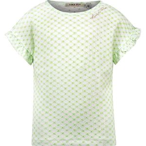 Like Flo Zomer shirt meisjes Mint groen - ruffel mouw - Emile