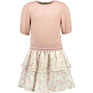 Like Flo - Mara - Zomer Jurk - Licht Roze - Fancy AOP