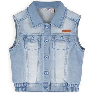 NONO Gilet - Denim Blauw voor Meisjes, Mouwloos en Klassieke Kraag