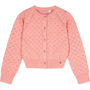 NONO - Alia Ajour Gebreide Vest - Sparkle Rose
