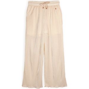 NoNo Zomer broek meisjes Licht goud - plissee - palazzo - AOP - Sun