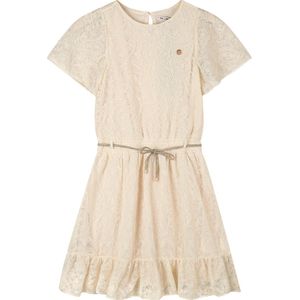 NoNo - Mireal - Zomer Jurk - Ivoor Wit - Embroidery Mesh