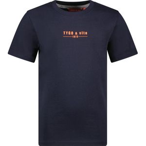 TYGO & vito T-shirt - Donkerblauw - Katoen