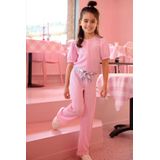 B.Nosy - Jumpsuit - Roze - Straight Pasvorm - Korte Mouwen