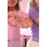 B.Nosy - Jumpsuit - Roze - Straight Pasvorm - Korte Mouwen