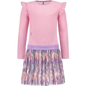 B.Nosy - Dia - Tricot Jurk - Roze - Gerecycled Polyester
