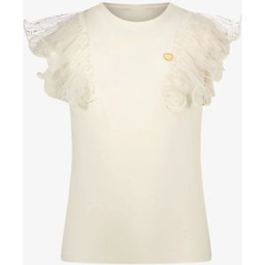 Le Chic - T-shirt - Glitter Ruches - Biologisch Katoen