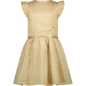 Le Chic - A-lijn Jurk - Vrolijke Ruches - Mouwloos - Geel - Stof