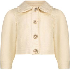 Le Chic meisjes baby jasje ABLY denim jacket Pearled Ivory